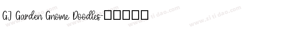 GJ Garden Gnome Doodles字体转换